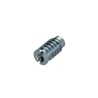Insert fileté bois fendu M8 13X25 Acier zingué - 10 pièces