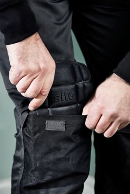 Inserts de genouillères noirs pour adulte Site