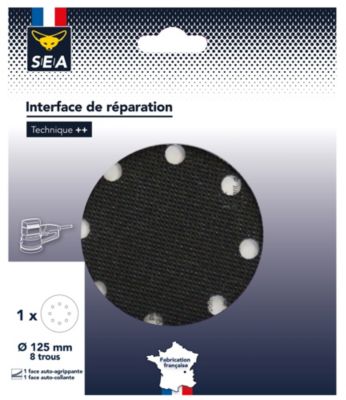 Tampons De Ponçage QWORK 125mm - Lot De 2 - Interface Éponge Pour Meuleuse