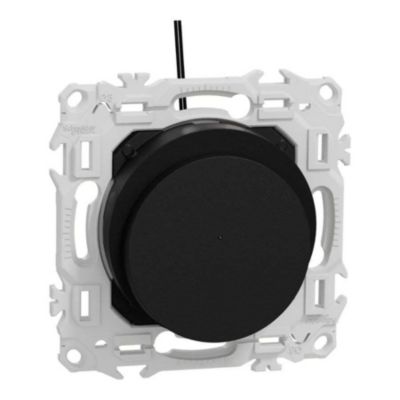 Interrupteur à carte - LED localisation incluse - 10 AX - Odace 2025 - S940283 - Schneider - Noir onyx