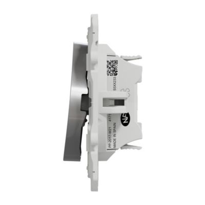 Interrupteur commande VMC 2 boutons à vis Schneider Electric Odace aluminium