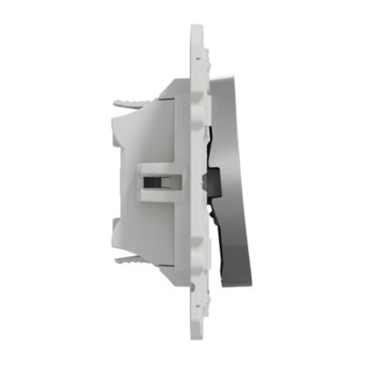 Interrupteur commande VMC 2 boutons à vis Schneider Electric Odace aluminium