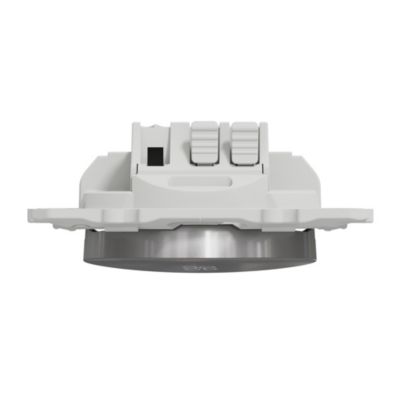 Interrupteur commande VMC 2 boutons à vis Schneider Electric Odace aluminium
