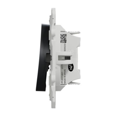 Interrupteur commande VMC 2 boutons à vis Schneider Electric Odace anthracite