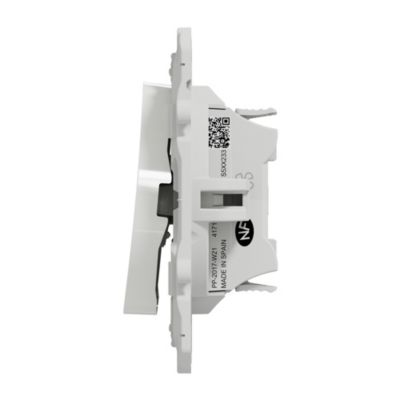 Interrupteur commande VMC 2 boutons à vis Schneider Electric Odace blanc