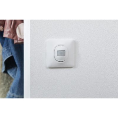 Interrupteur détecteur de présence et de mouvement complet Schneider Electric Ovalis blanc