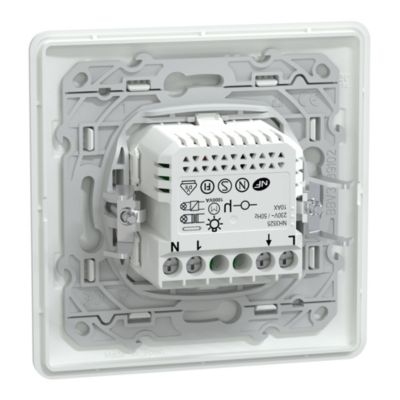 Interrupteur détecteur de présence et de mouvement complet Schneider Electric Ovalis blanc