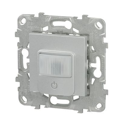 Interrupteur détecteur de présence et de mouvement Schneider Electric Unica Déco aluminium