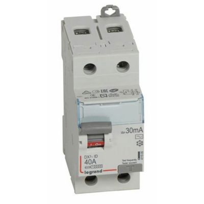 Interrupteur différentiel - 40A - 30mA - Type AC - 230V - Vis/vis - Haut/bas