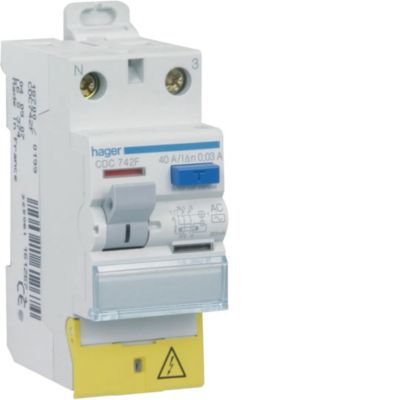 Interrupteur différentiel 40A 30mA type AC 230V