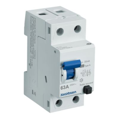 Interrupteur différentiel 63A type A 30mA Jacobsen