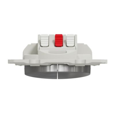 Interrupteur double va-et-vient connexion rapide à vis Schneider Electric Odace aluminium