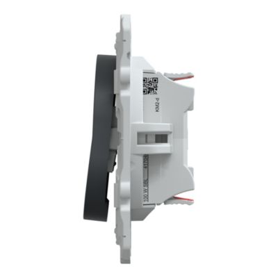 Interrupteur double va-et-vient Schneider Electric Ovalis anthracite