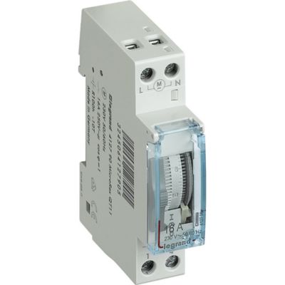 Interrupteur horaire journalier analogique compacte Legrand