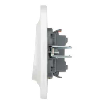 Interrupteur Jacobsen Kennet blanc complet, lot de 5