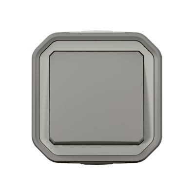 Interrupteur Legrand Plexo gris en saillie