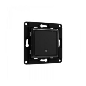 Interrupteur Mural Simple Noir Shellywallswitch1buttonb - Shelly