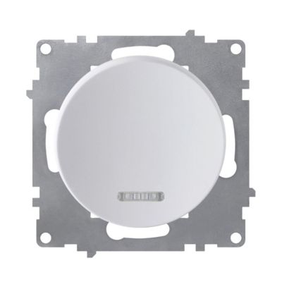 Interrupteur OneKeyElectro simple allumage LED, 1 voie, blanc | Castorama