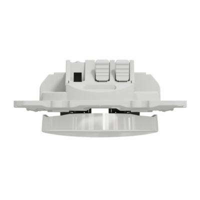 Interrupteur poussoir 10A à vis Schneider Electric Odace blanc