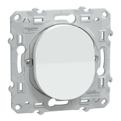 INTERRUPTEUR POUSSOIR AVEC porte étiquette Schneider electric ovalis Neuf EUR 9,00 - FR