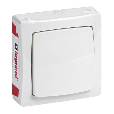 Interrupteur poussoir ASL Legrand blanc