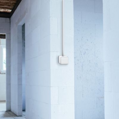 Interrupteur poussoir étanche complet saillie Schneider Electric Mureva Styl blanc