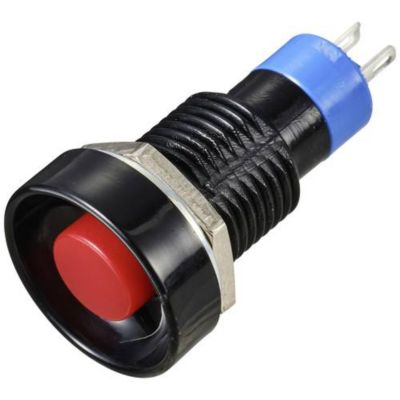 Interrupteur poussoir Miyama DS-263 rouge 25 V/DC 3 A 1 x Off/(On)