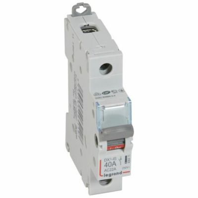 Interrupteur-sectionneur DX3 -IS 1P 250V  - 40A - 1 module - LEGRAND
