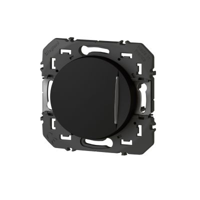 Interrupteur va-et-vient avec voyant lumineux Legrand Dooxie noir