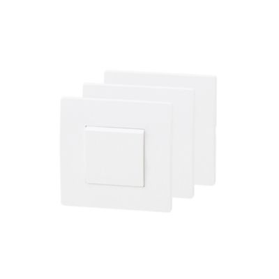 Interrupteur va-et-vient blanc complet, lot de 3
