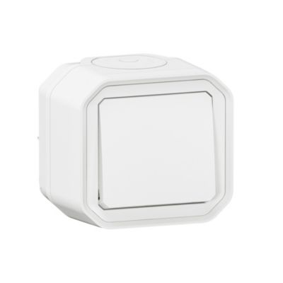 Interrupteur va et vient Legrand Plexo blanc