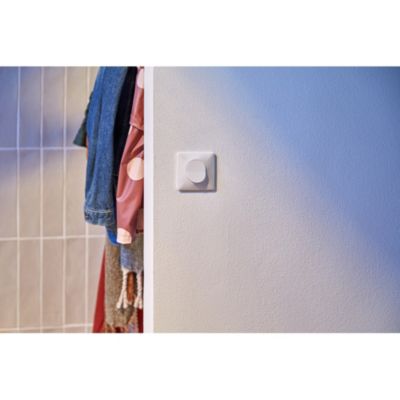 Interrupteur va-et-vient lumineux Schneider Electric Ovalis blanc