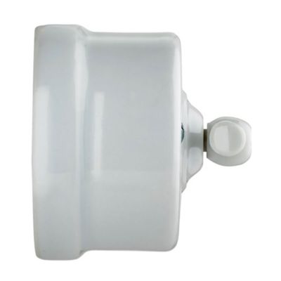 Interrupteur va-et-vient saillie Fontini Garby Porcelaine blanche, manette blanche