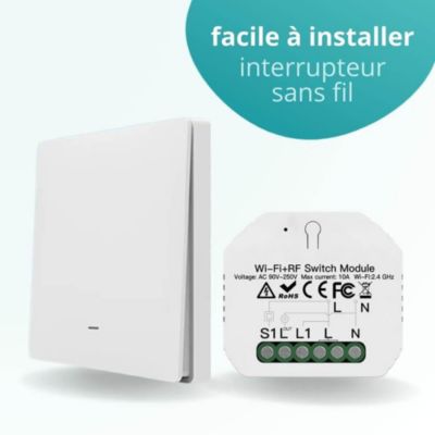 Interrupteur va et vient sans fil connecté