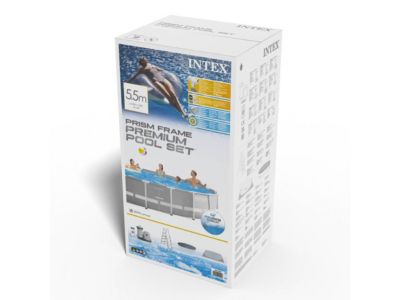 INTEX Kit Piscine Prism Frame 26732NP ronde tubulaire- 5m49 x 1m22