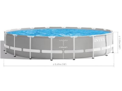 INTEX Kit Piscine Prism Frame 26732NP ronde tubulaire- 5m49 x 1m22