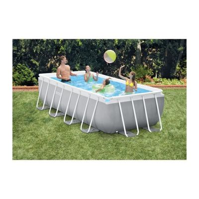 INTEX Kit piscine rectangulaire Prism Frame - 400 x 200 x 100 cm