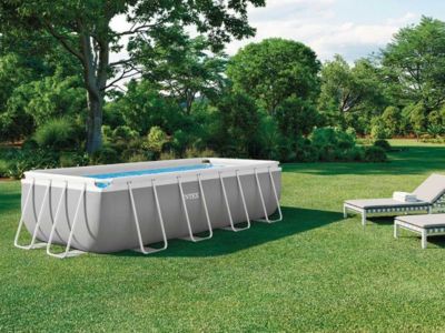 INTEX Kit piscine rectangulaire Prism Frame - 400 x 200 x 100 cm