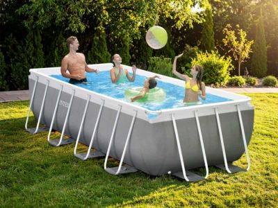 INTEX Kit piscine rectangulaire Prism Frame - 400 x 200 x 100 cm
