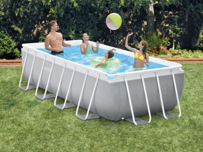 INTEX Kit piscine rectangulaire Prism Frame - 400 x 200 x 100 cm
