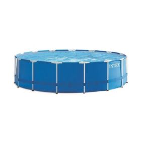 INTEX Kit piscine tubulaire ronde Metal Frame - 457,2 x 121,92 cm