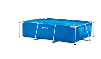 Intex piscine metal frame rectangulaire tubulaire (l)2,60 x (l)1,60 x (h)0,65m