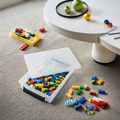 Iris Ohyama, Boîtes de rangement, Boîte de rangement Multifonction, Lot de 4 boîtes en plastique