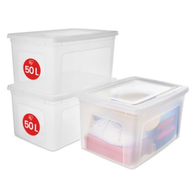 1 Ensemble De Boîtes De Rangement Transparentes Pour Bouteilles