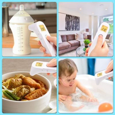 IRT3W Thermomètre infrarouge 3 en 1 Oreille et front Mesure sans contact Mémoire Convient aux adultes et aux enfants Duronic