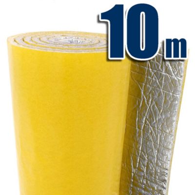 Isolant thermique AUTO-ADHESIF 100% aluminium (10m x 1,20m). Façades, Fenêtres, Stores, Caravanes, Fourgons et Voitures