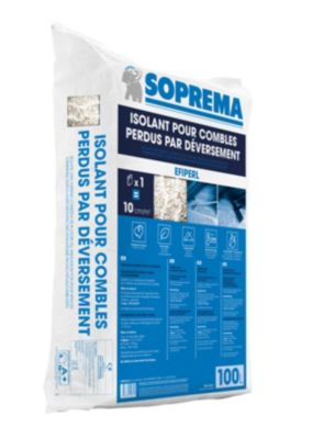 Isolant thermique en vrac Soprema Efiperl® 100L (vendu au sac)