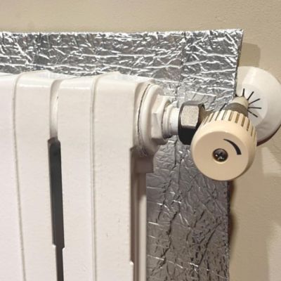 Isolant thermiqueavec aluminium et mousse (10 m x 60 cm) + ruban aluminium 10m - Isolation pour caravanes, maisons, radiateurs...