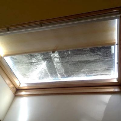 Isolant thermiqueavec aluminium et mousse (10 m x 60 cm) + ruban aluminium 10m - Isolation pour caravanes, maisons, radiateurs...