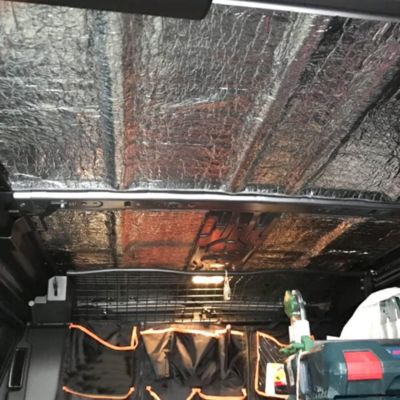 Isolant thermiqueavec aluminium et mousse (10 m x 60 cm) + ruban aluminium 10m - Isolation pour caravanes, maisons, radiateurs...